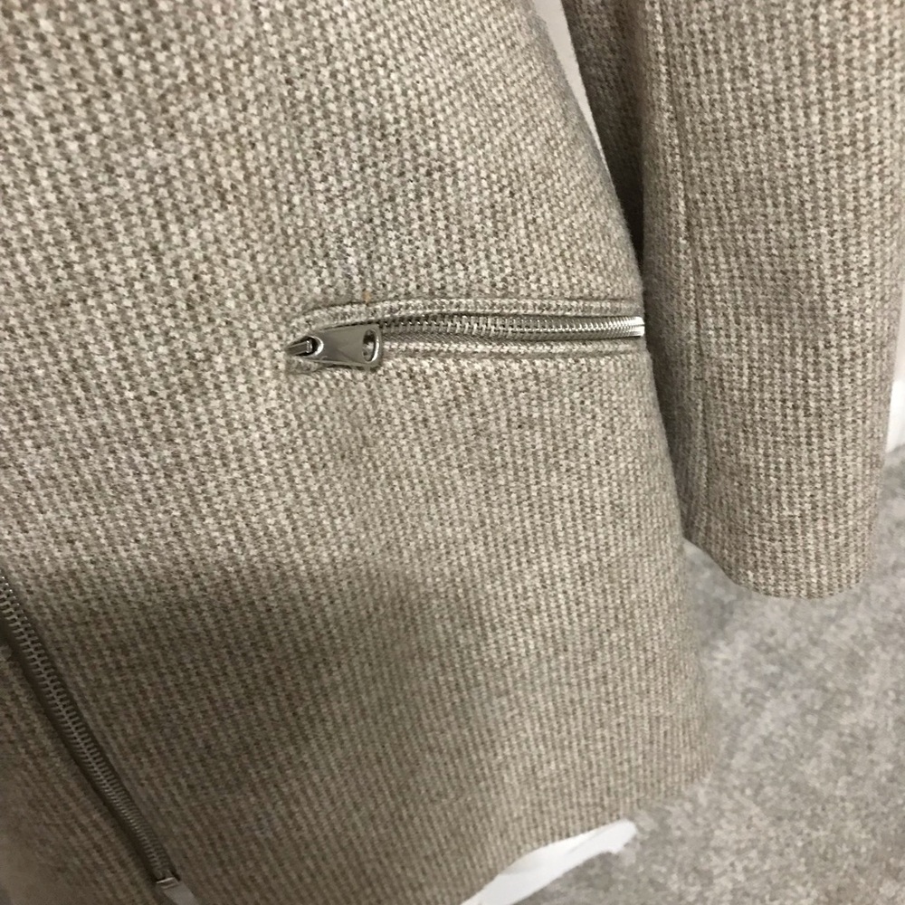 NWT Zara flecked zip front Frock coat - Picture 11 of 16